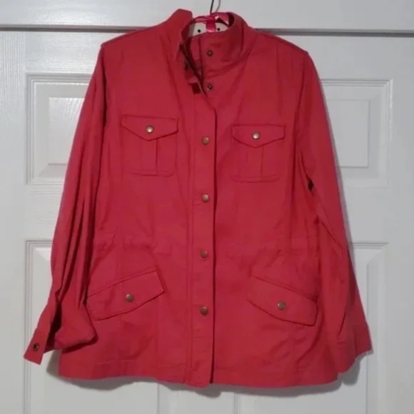 Talbots Twill Safari Jacket PM - Picture 4 of 4
